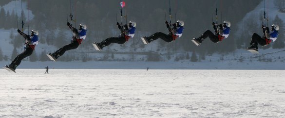 Snowkite-Jump